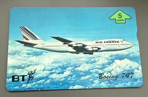 Phonecards 5 units air - uk, bt