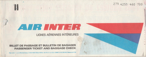 France rare passenger ticket - france,