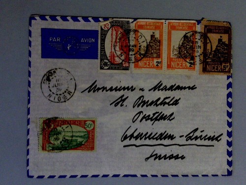 1936 airmail cover maradi - airmail,