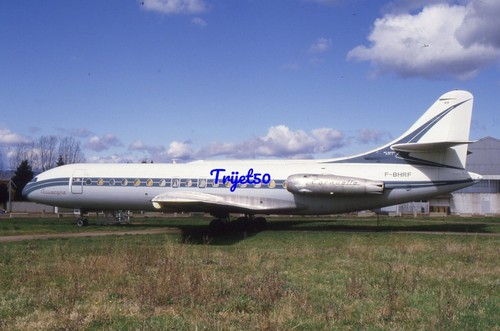 35mm airliner slide caravelle - airliner,
