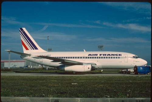 Gbyf b737 200 air france - b737-200,