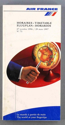 Air france airline timetable - france,