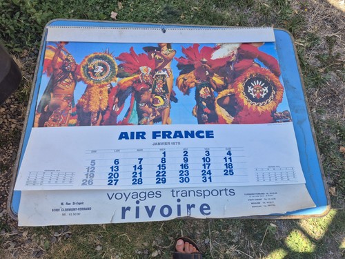 1975 air france calendar - 1975,