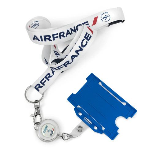 Air france logo white lanyard - air,